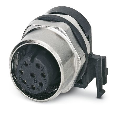 Phoenix Contact Circular Connector, 5 Contacts, Rear, M12 Connector, Socket, Male, IP67