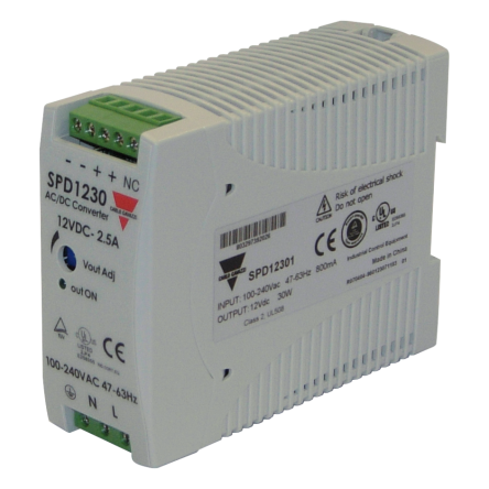 Carlo Gavazzi DIN Rail Power Supply 264V ac 12V dc, 2.5 A Output