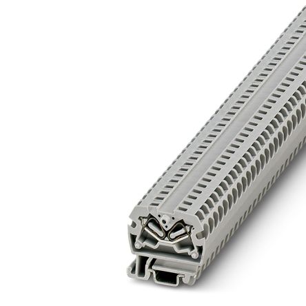 Phoenix Contact 3249017 MSBV 2.5 Series Feed Through Terminal Block Grey, 0.08mm², 4 mm², 1-Level, Spring Cage