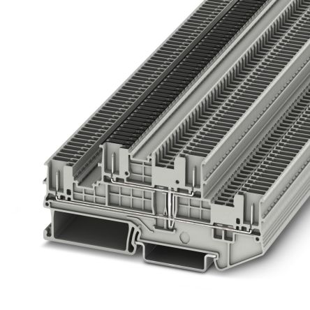 Phoenix Contact 3213852 PTTB 1.5/S/4P-PV Series Double Level Terminal Block Grey, 0.14mm², 1.5 mm², 2-Level, Plug-In