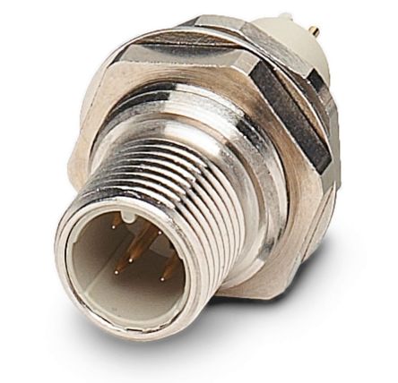 Phoenix Contact Circular Connector, 5 Contacts, Rear, M12 Connector, Plug, Male, IP67