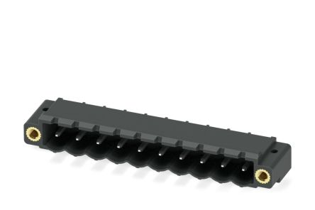Phoenix Contact CC 2.5/10-GF-5.08 P26THRR88 Series Pluggable Terminal Block, 10-Contact, 5.08 mm Pitch, 1 Row, 1954883