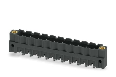 Phoenix Contact CCV 2.5/10-GF-5.08 P26THR Series Pluggable Terminal Block, 10-Contact, 5.08 mm Pitch, 1 Row, 1955714