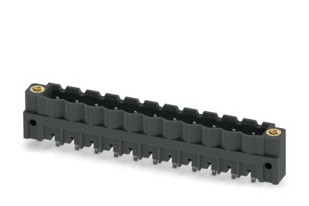 Phoenix Contact CCV 2.5/11-GF-5.08 P26THR Series Pluggable Terminal Block, 11-Contact, 5.08 mm Pitch, 1 Row, 1955727