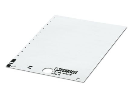 Phoenix Contact, US-TML (104X10) Polyester Marker Label for use with Terminal Block