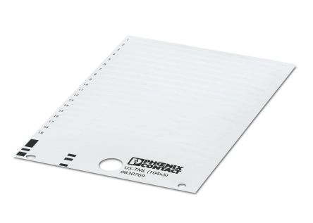 Phoenix Contact, US-TML (104X5) Polyester Marker Label for use with Terminal Block