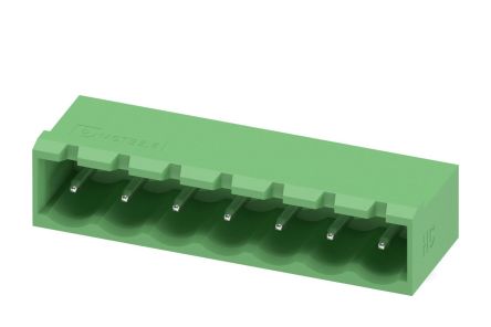 Phoenix Contact MSTBA 2.5 HC/ 7-G-5.08 Series Pluggable Terminal Block, 7-Contact, 5.08 mm Pitch, 1 Row, 1923911