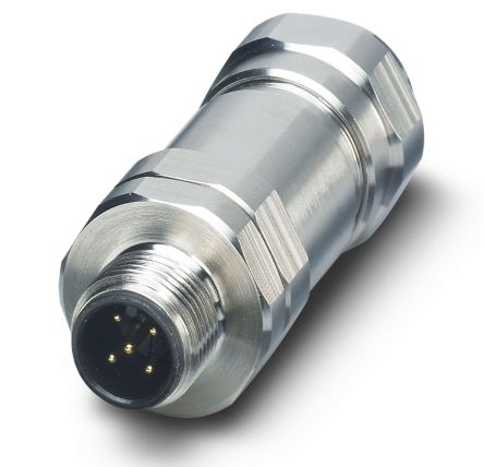 Phoenix Contact Circular Connector, 5 Contacts, M12 Connector, Plug, Male, IP67