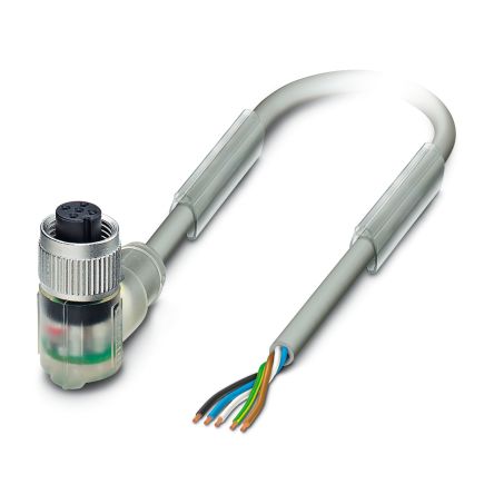 Phoenix Contact Female 5 way M12 to 5 way M12 Sensor Actuator Cable, 1.5 m
