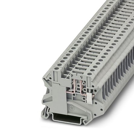 Phoenix Contact 3046143 UT 4-TG-EX Series Disconnect Terminal Block Grey, 1-Level, Screw