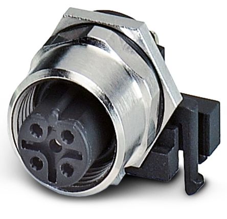 Phoenix Contact Circular Connector, 5 Contacts, Rear, M12 Connector, Socket, Female, IP67