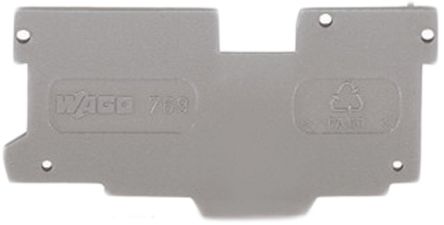 WAGO 769 Series End & Intermediate Plate for Use with X-COM System 769 Series
