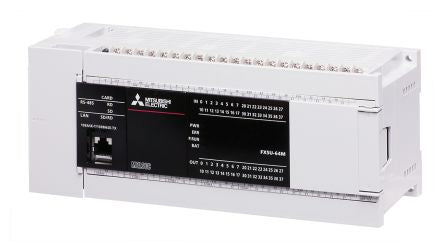 Mitsubishi Electric FX5U Series PLC CPU, Relay Output, 32-Input, Sink Input