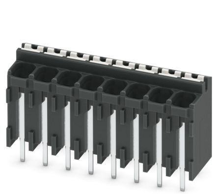 Phoenix Contact SPT-THR 1.5/8-V-3.5 P26 Series PCB Terminal Block, 8-Contact, 3.5 mm Pitch, 1 Row, 1822370