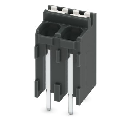 Phoenix Contact SPT-THR 1.5/2-V-3.81 P26 Series PCB Terminal Block, 2-Contact, 3.81 mm Pitch, 1 Row, 1822422