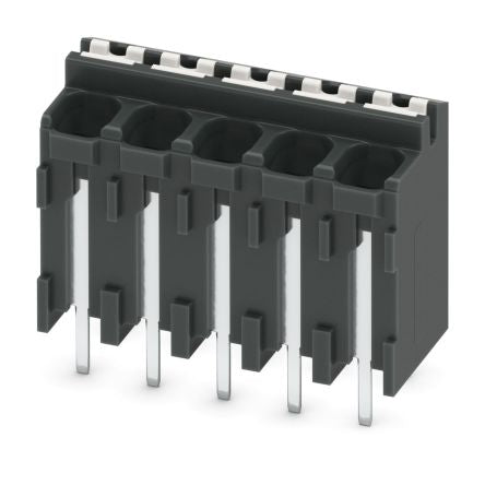 Phoenix Contact SPT-THR 1.5/5-V-3.81 P26 Series PCB Terminal Block, 5-Contact, 3.81 mm Pitch, 1 Row, 1822451