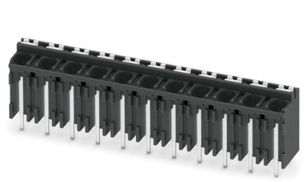 Phoenix Contact SPT-THR 1.5/11-V-5.0 P26 Series PCB Terminal Block, 11-Contact, 5 mm Pitch, 1 Row, 1822626