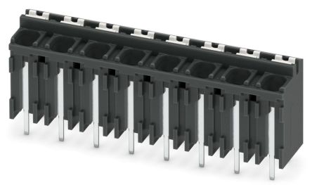 Phoenix Contact SPT-THR 1.5/8-V-5.08 P26 Series PCB Terminal Block, 8-Contact, 5.08 mm Pitch, 1 Row, 1822707