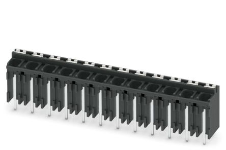 Phoenix Contact SPT-THR 1.5/12-V-5.08 P26 Series PCB Terminal Block, 12-Contact, 5.08 mm Pitch, 1 Row, 1822749
