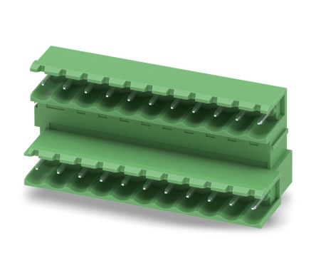 Phoenix Contact MDSTB 2.5/11-G Series Pluggable Terminal Block, 11-Contact, 5 mm Pitch, 2 Row, 1846454
