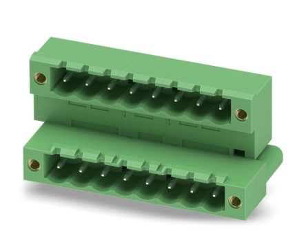 Phoenix Contact MDSTB 2.5/ 8-GF Series Pluggable Terminal Block, 8 Contact(s), 5 mm Pitch, 2 Row