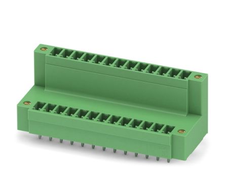Phoenix Contact MCDV 1.5/13-GF-3.81 Series Pluggable Terminal Block, 13 Contact(s), 3.81 mm Pitch, 2 Row