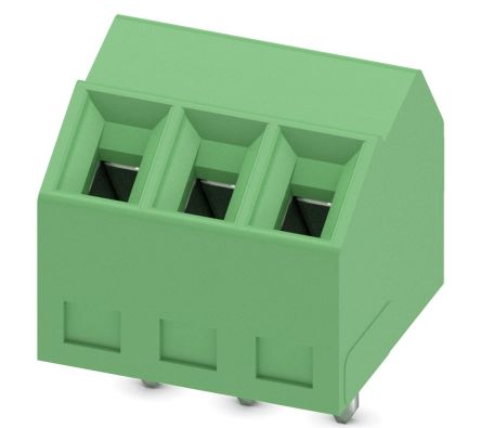Phoenix Contact SMKDS 1/3-3.5 Series PCB Terminal Block, 3-Contact, 3.5 mm Pitch, 1 Row, 1751109