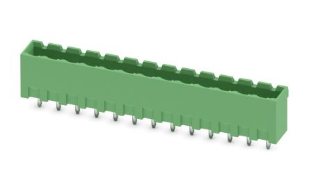 Phoenix Contact MSTBVA 2.5/13-G Series Pluggable Terminal Block, 13-Contact, 5 mm Pitch, 1 Row, 1755613