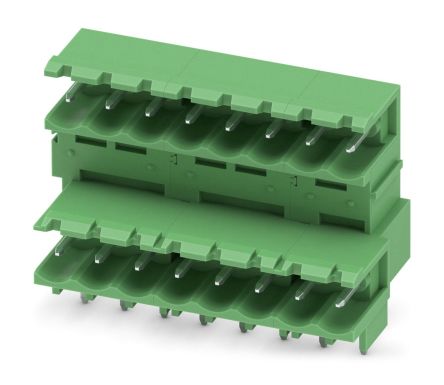 Phoenix Contact MDSTBW 2.5/ 8-G-5.08 Series Pluggable Terminal Block, 8 Contact(s), 5.08 mm Pitch, 2 Row
