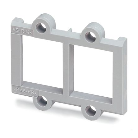 Phoenix Contact, VS-08-A-RJ45/LP-2-IP 20 Panel Mount Frame for use with RJ45 Socket Inserts for PCB Connection