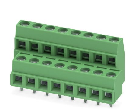 Phoenix Contact MKKDSN 1.5/8 Series PCB Terminal Block, 16-Contact, 5 mm Pitch, 2 Row, 1726150