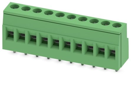 Phoenix Contact MKDS 2.5/10-5.08 Series PCB Terminal Block, 10-Contact, 5.08 mm Pitch, 1 Row, 1730476