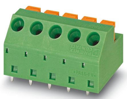 Phoenix Contact MFKDSP/7-5.08 Series Horizontal PCB Terminal Block, 7 Contact(s), 5.08 mm Pitch, 1 Row