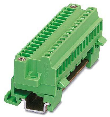 Phoenix Contact 1832963 MCVK 1.5/11-GF-3.81 Series DIN Rail Connector Green, 1.5mm², Screw