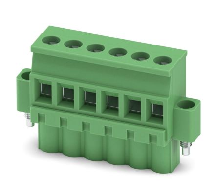 Phoenix Contact MVSTBW 2.5/6-STF-5.08 Series PCB Terminal Block, 6-Contact, 5.08 mm Pitch, 1 Row, 1834945