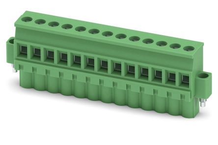 Phoenix Contact MVSTBW 2.5/13-STF Series PCB Terminal Block, 13-Contact, 5 mm Pitch, 1 Row, 1835397