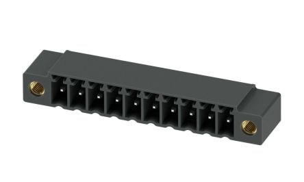 Phoenix Contact MC 1.5/10-GF-3.5 P26 THR Series Pluggable Terminal Block, 10-Contact, 3.5 mm Pitch, 1 Row, 1789326