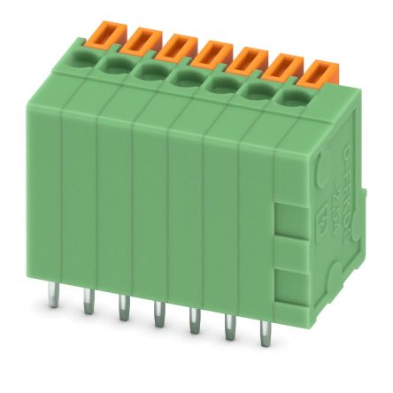 Phoenix Contact COMBICON Control Series Vertical PCB Terminal Block, 7 Contact(s), 2.54 mm Pitch, 1 Row