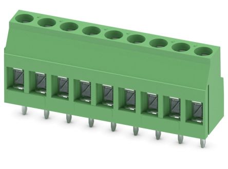 Phoenix Contact MKDS 3/9-5.08 Series Horizontal PCB Terminal Block, 9 Contact(s), 5.08 mm Pitch, 1 Row