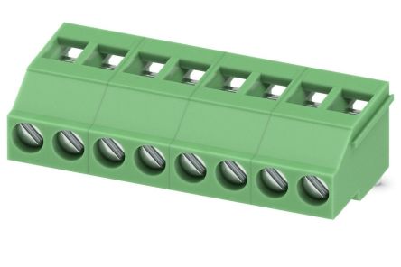 Phoenix Contact MKDSF 3/8 Series PCB Terminal Block, 8-Contact, 5 mm Pitch, 1 Row, 1712083