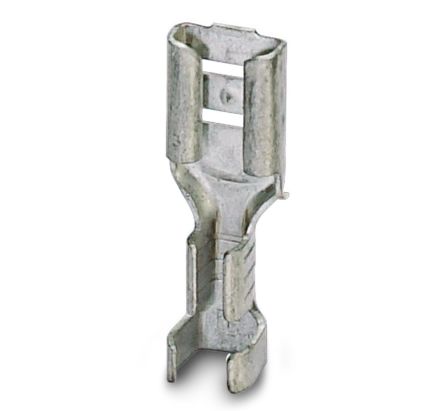 Phoenix Contact C-SCF 1.5/4.8X0.5 Silver Female Spade Connector, Crimp, 4.8 x 0.5 mm Tab Size