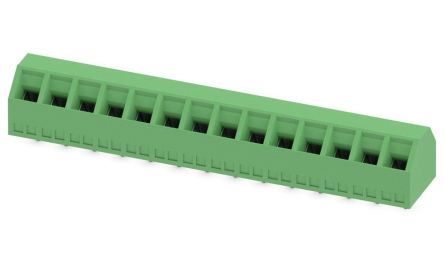 Phoenix Contact SMKDSN 1.5/14 Series PCB Terminal Block, 14-Contact, 5 mm Pitch, 1 Row, 1869185