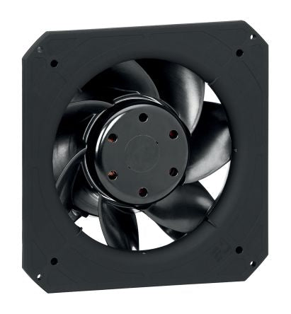 ebm-papst Axial Fan, 24V dc, 1020 m³/h, 95 W, 4.7 A Max, IP44 80 mm 225mm 225 mm