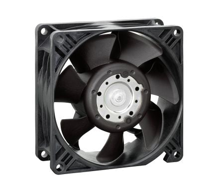 ebm-papst 3250 J - S-Panther Series Axial Fan, 48V dc, 235 m³/h, 24.3 W, 0.12 A Max, IP68 92 mm 38.15mm 38.15 mm