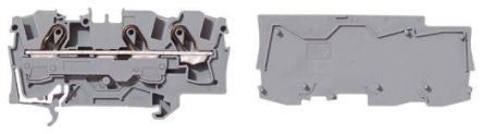 WAGO 2006-1301 Feed Through Terminal Block Grey, 6mm², 1-Level, Cage Clamp, IECEx/ATEX