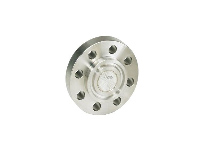 The seal is mounted flush against a raised face process flange with ring type joint (RTJ) gasket surface for small line sizes.