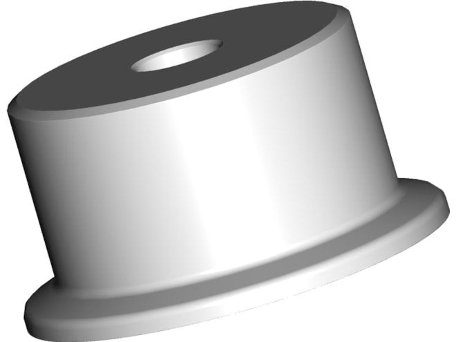 Tri-clover style Tri-Clamp seal, conforms to 3-A Standard 74-06 and EHEDG Type EL Class I.