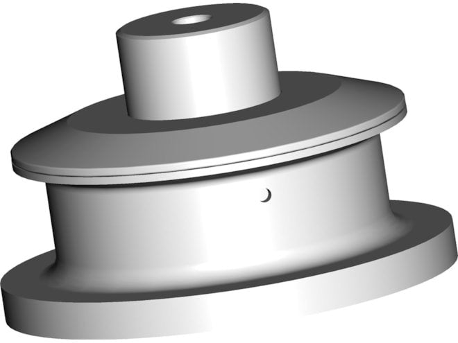 Hygienic tank spud seal, conforms to 3-A Standard 74-06, 316L SST.