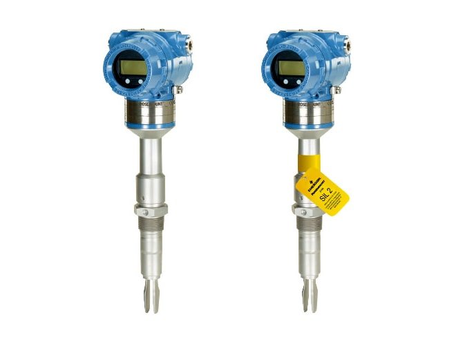 Wired HART® vibrating fork level switch easily integrates into automated systems without the need for additional wiring.