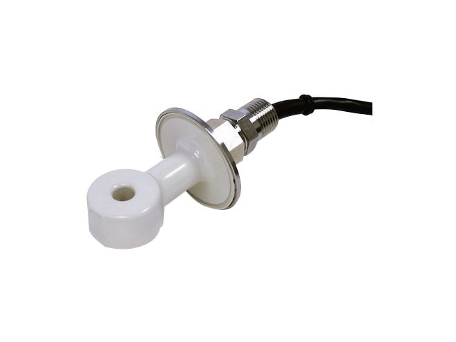 Toroidal, non-contacting sanitary sensor, resists corrosion and fouling.